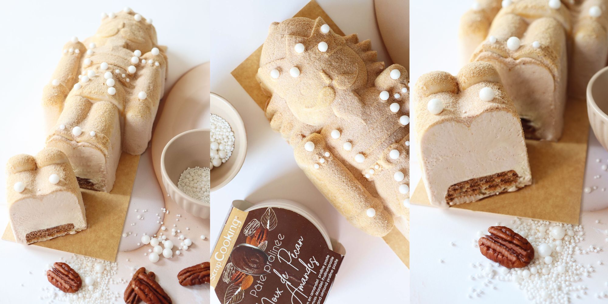 Ambiance bûche casse-noisette pécan